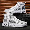 High-top shoes animation primary and secondary school students board shoes cartoon casual shoes