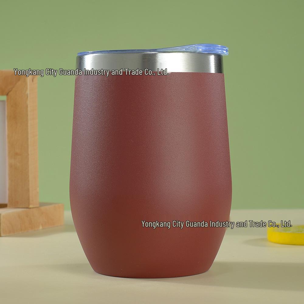 12oz Isolierter Eierschalenbecher | doppelwandiger Edelstahl Rotwein-Tumbler
