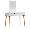 Maison Exclusive - Ensemble de Coiffeuse FAUSKE 2 pc Blanc 100 x 50 x 143 cm