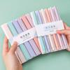 6Pcs Super Soft Double Head Color Marker Highlighter Pen Multi Mild Colors Protect Eye Spot Liner Office School Supplies