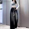 Women's High Waist Elastic Denim Straight-Leg Pants - Slimming, Versatile, Wide-Leg Style for Spring & Autumn