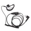 D-Shape Swivels Earpiece Headset with PTT ButtonMic for Two-Way Radio WalkieTalkie for Hytera BP510 BP516 BP 510