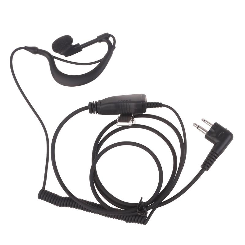 D-Shape Swivels Earpiece Headset with PTT ButtonMic for Two-Way Radio WalkieTalkie for Hytera BP510 BP516 BP 510