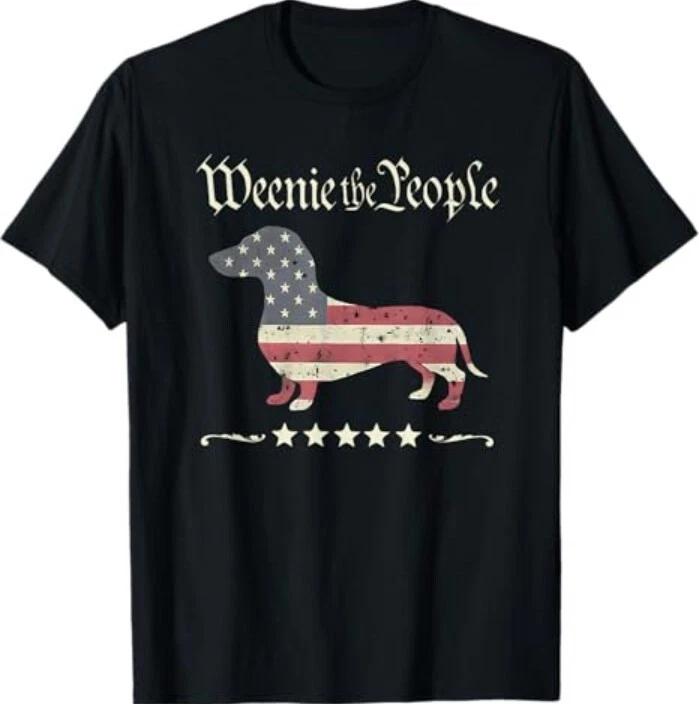 Weenie the people dachshund 4th of july T-Shirt 4XL