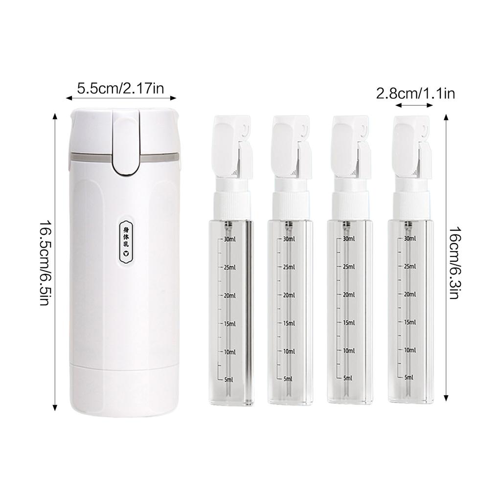 Travel Size Toiletry Bottles 4 in 1 Set Portable Leak Proof Cosmetic Containers ABS PET Material