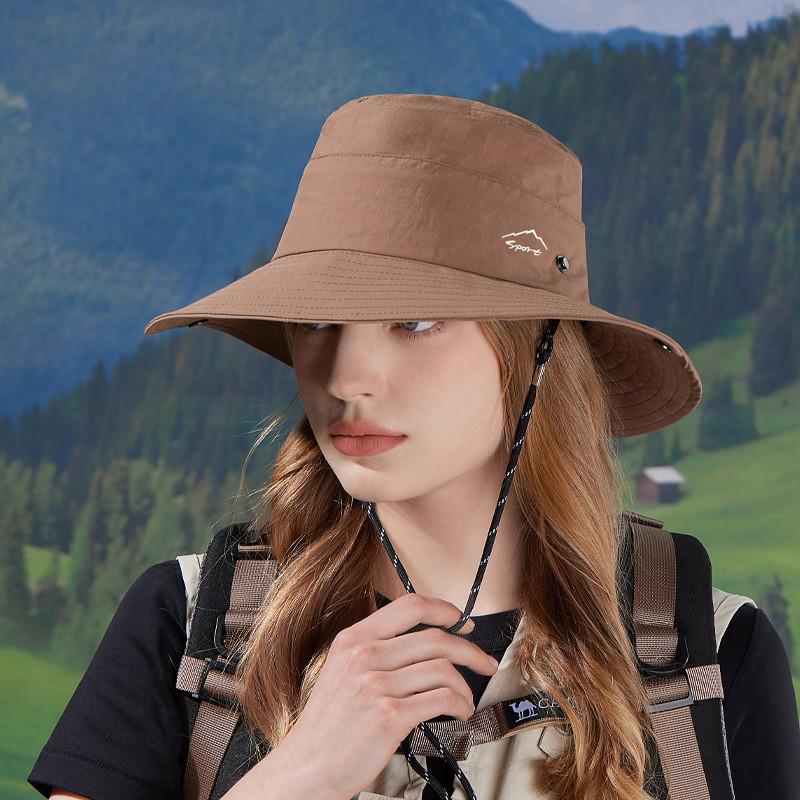 Outdoor Summer Fishing Hat With Waterproof Breathable Nylon Sunshade For Women
