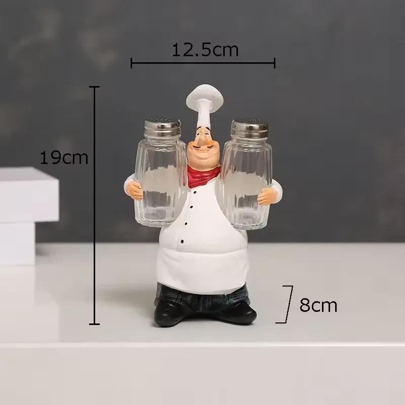Bearded Chefs Creative Figures Statue Desk Decoration Professional Chef Character Resin Sculpture Ornaments Modern Home Decor