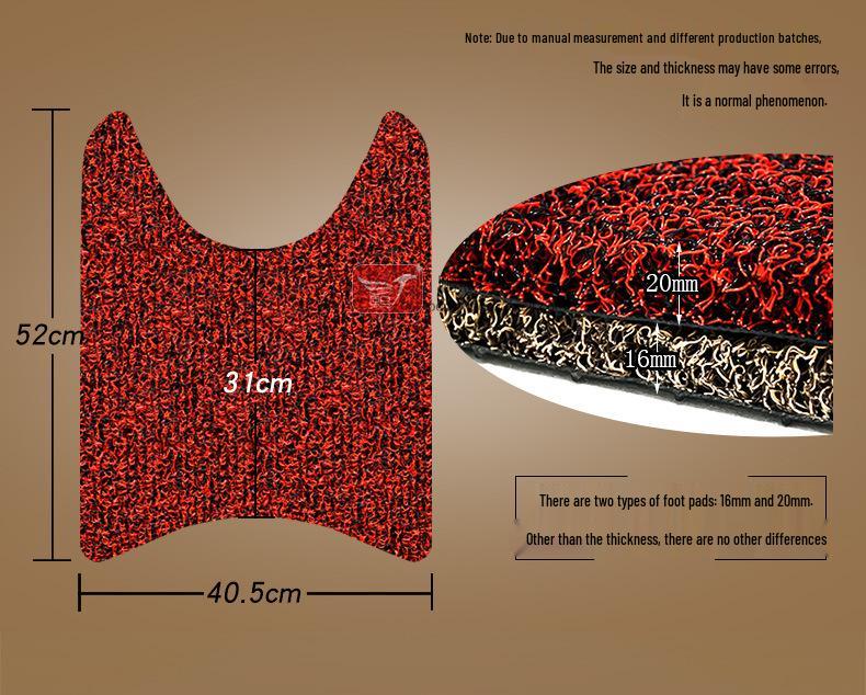 Taiyu Shangling Silk Ring Motorcycle Waterproof Foot Mat