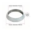 Universal High‑Temperature Exhaust Donut Gasket Ring‑Shape Exhaust Pipe Flange Seal Gasket Exhaust Flange Muffler Replacement