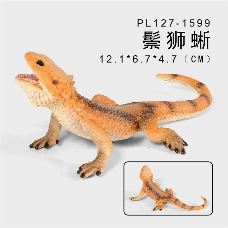 Trick Toys April Fool's Day Props Amphibian Creative Decorations Children's Cognitive Lizard Chameleon Model Rubber Products