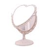 Specchio per Trucco Retro a Forma di Cuore Double-Sided Stile Coreano con Piccolo Design da Tavolo Europeo