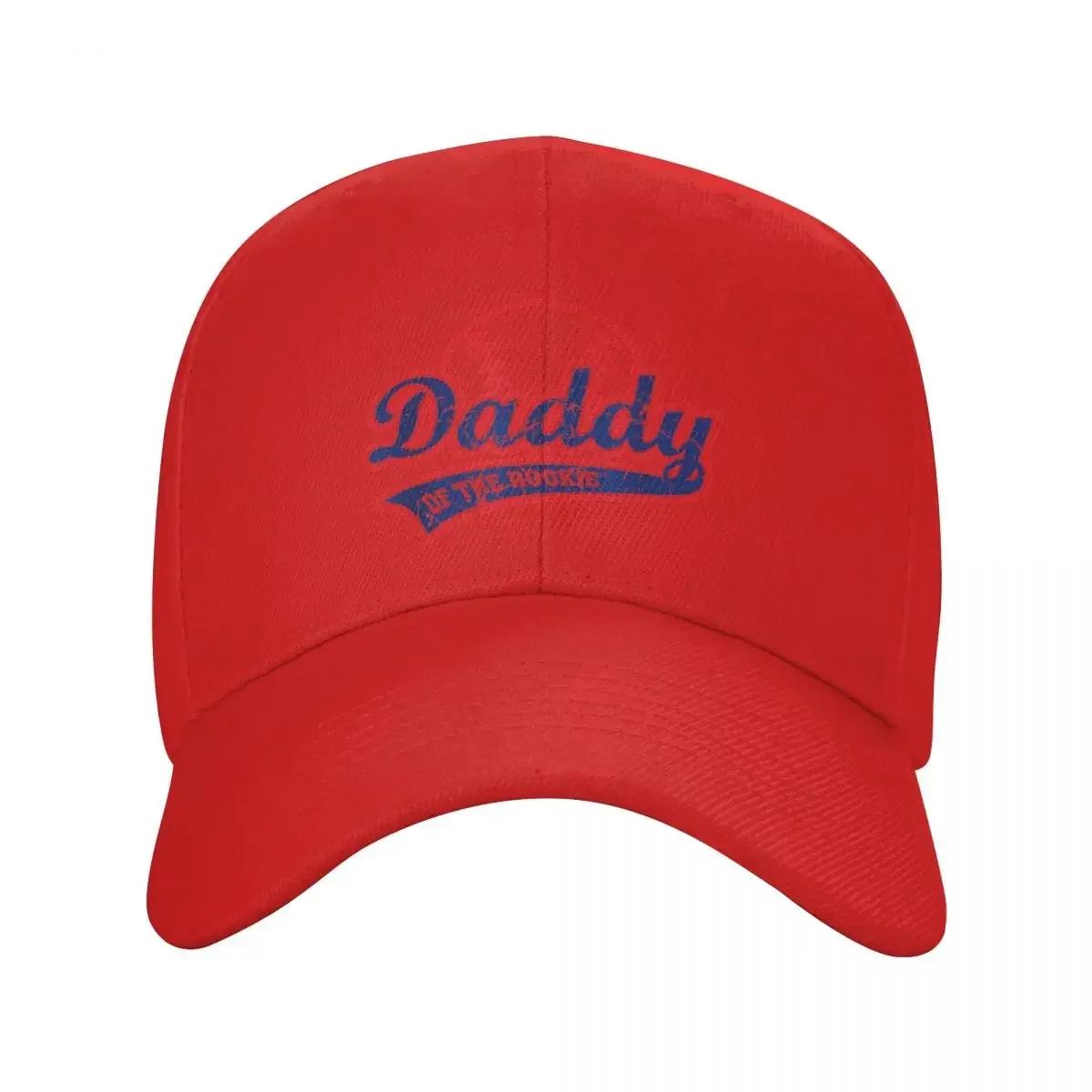 Funny Vintage Baseball Daddy Of The Rookie Baseball Cap Beach Golf Cap Thermal Visor Derby Hat Unisexs Womens