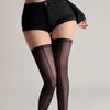 Seam Thigh High Sheer Stockings Retro Vertical Line Over Knee Socks Lolita Jk Party Cosplay Thin Transparent Long Stockings