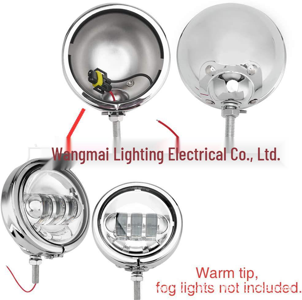 

4,5-дюймовая крышка противотуманной фары Harley Davidson - Защитный кожух для противотуманных фар Harley 4.72*2.5 inches