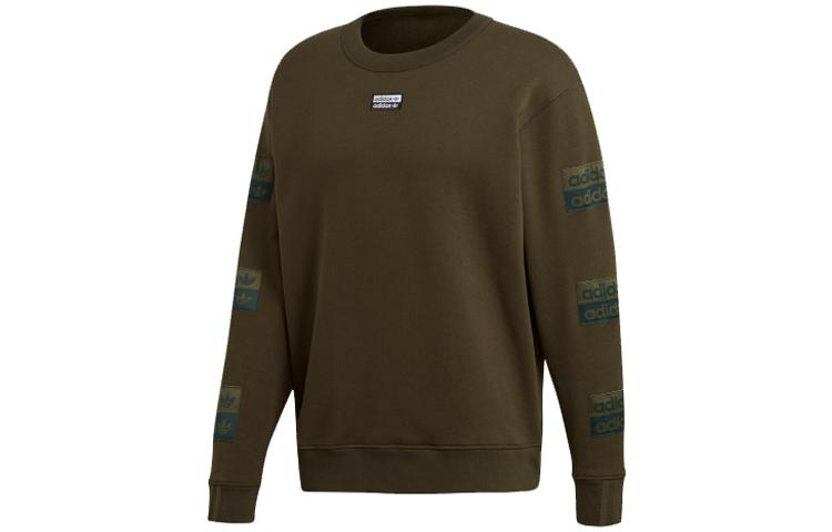 Adidas Originals R.Y.V. Crewneck Sweatshirt Men s Gray Green ED7203 M