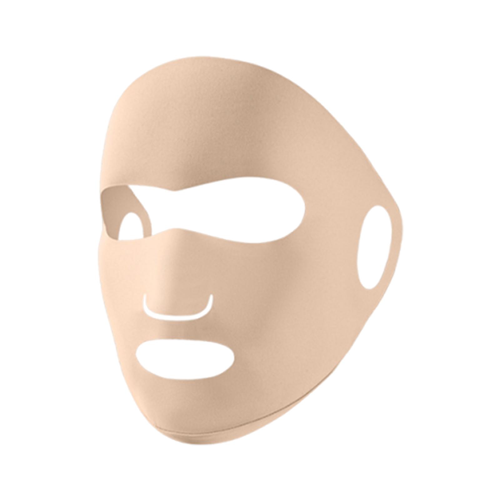 Full Facial Sunscreen Mask Breathable Ear-Mounted Cycling Masks Full Face Nylon Cycling Sports Mask for Spring Summer Outdoor бежевый