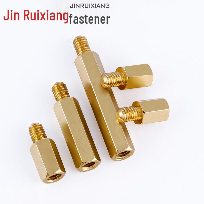 6#-32 Copper Coarse Thread Hex Stud for Computer Case Motherboard Isolation 6mm copper screw with 4mm nut