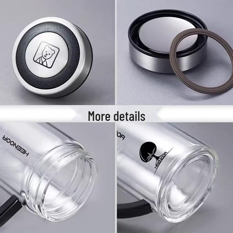 Heenoor Double-Layer Glass Tea Cup
