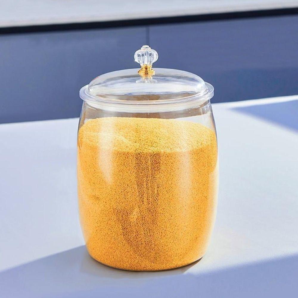 Moisture-Proof Canister Jar Wide Mouth Rice Storage Bucket Durable Sealed Can  Kitchen