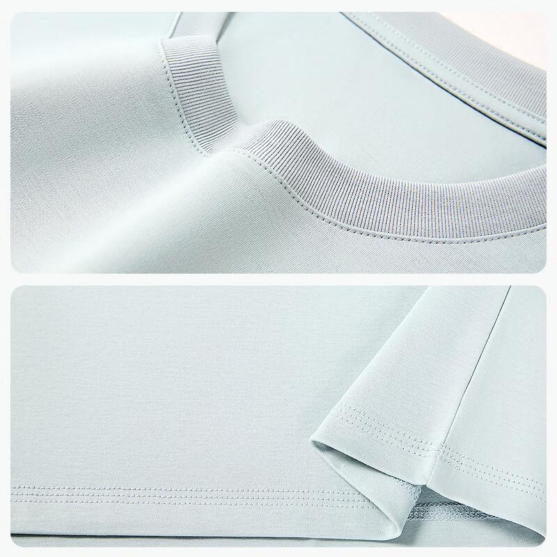 Hongdou Men's 100% Cotton 3-Proof Short Sleeve T-Shirt