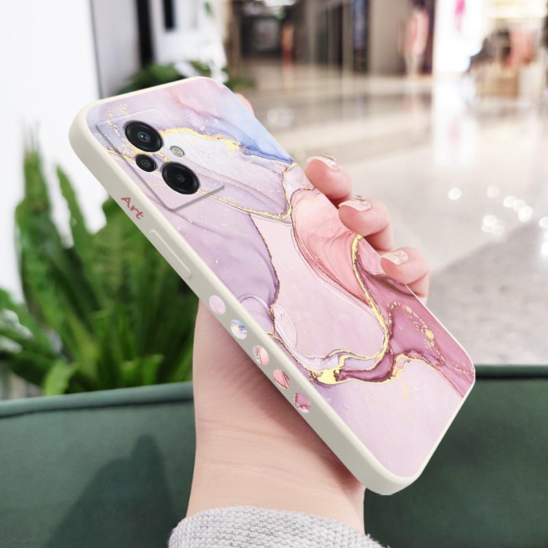 Gold Marble Phone Case For Xiaomi Poco F8 F7 X7 M6 X6 F6 M5 M5S F5 X5 F4 X4 M4 F3 M3 X3 Pro Ultra 4G 5G GT NFC Silicone Cover