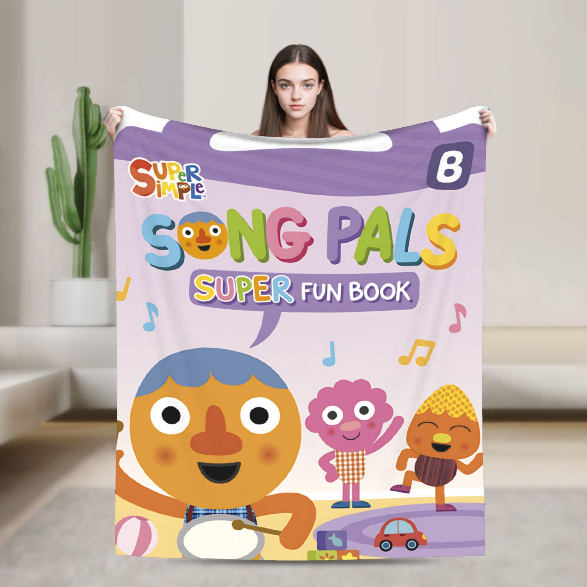 

Noodle Pals Micro Super Simple Songs Blanket Quality Warm Soft Throw Blanket Autumn Travel Home Decor Comfortable Bedspread 30x40in