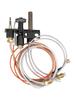 Conjunto Piloto de 3 Vias Para Lareiras a Propano e Gás Natural, Compatível com 10002265 10002264, Termopar/Termopilha LP/NG