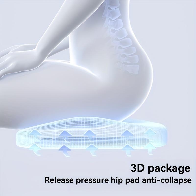 10-Hour Ergonomic Memory Foam Office Chair Cushion – Adjustable Hip & Waist Support