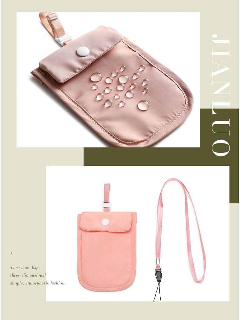 Şık Naylon Bozuk Para ve Kartlık: Kadınlar için Ultra İnce, Vücuda Oturan ve Gizli Stil Seyahat Çantası