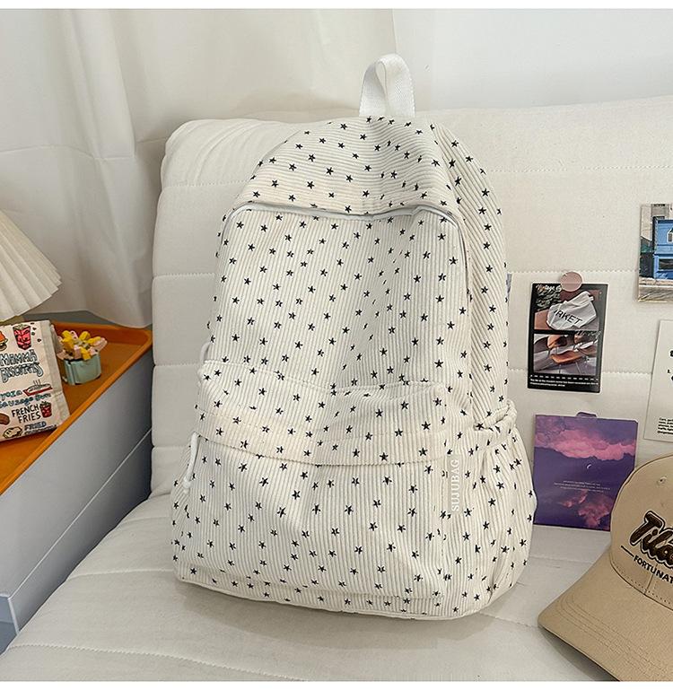 Schoolbag Japanese Ins Girl's Heart Bow School Bag, Junior and Senior High School Student Backpack Large Capacity Autumn and Winter Lightweight