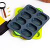 Silicone Silicone Cake Mold 8 Grids Silicone Baking Pan Food Grade Bread Loaf Pan  Household Baking