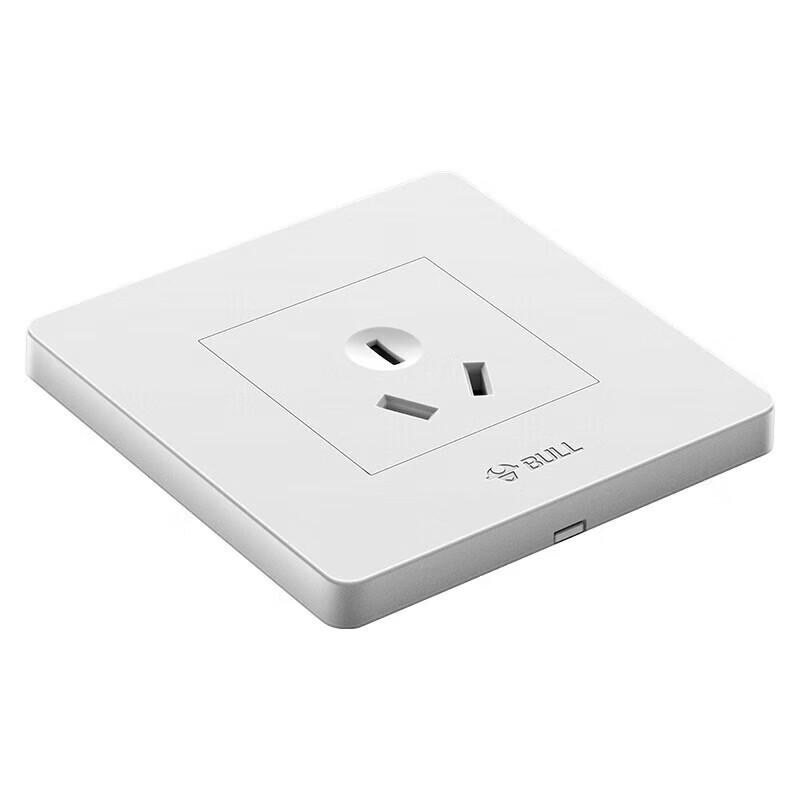 BULL 10A 3-Hole Recessed Wall Socket, 86-Type