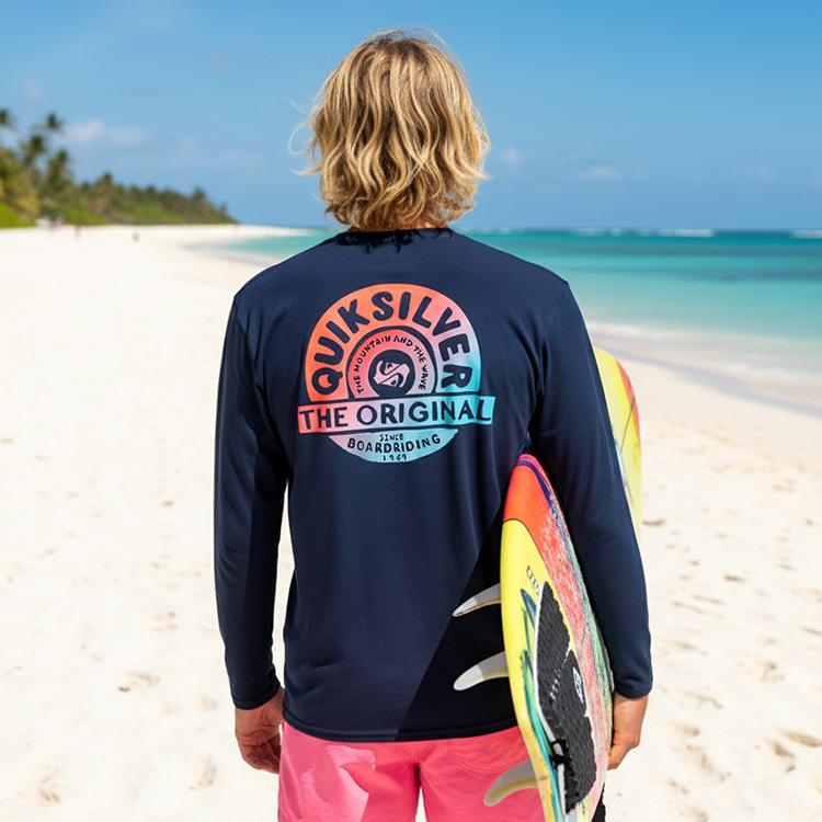 QUIKSILVER Men'S Loose Fit Rash Guard Qs1144Kmt