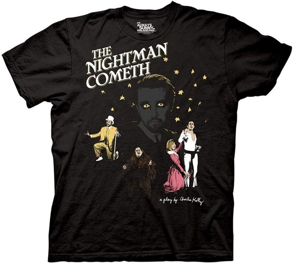 Ripple Junction ItS Always Sunny In Philadelphia Adult The Nightman Play Light Weight Crew T-Shirt