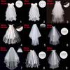 Accessories New Two Layer Short Simple Photo Veil Women's Tulle With Comb Bridal Veil Wedding Veil