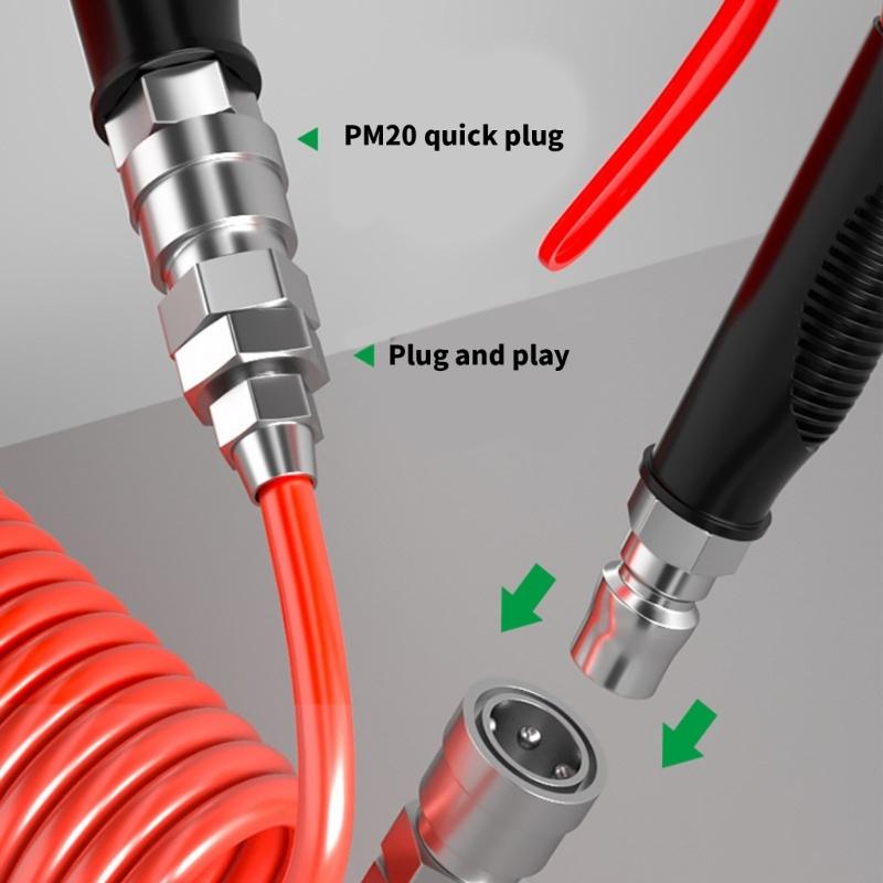 Multifunctional Air Blow Guns Extensible Nozzle Pneumatic Tool Antislip Handle for Dust Cleaning Comprehensive Cleaning