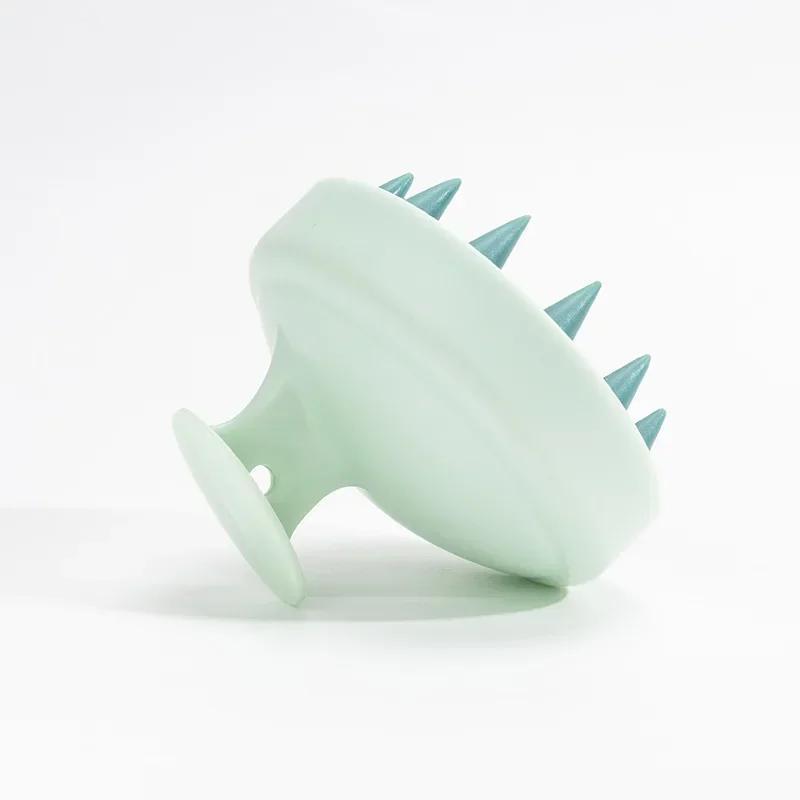 Szampon silikonowy masażer do włosów głowy ciało szczotka do masażu skóry głowy grzebień grzebień do mycia włosów szczotka pod prysznic wanna Spa szczotka do masażu