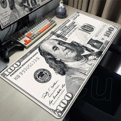XXL Dollar Mouse Pad Gamer 90x40cm HD Printing Desk Mat PC Accessories Office Gaming Mausepad Anime Computer Table Large Carpet