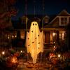 Einfach zu installieren Herbst-Hofdekoration Große hängende Schaukel Geist Halloween-Dekoration, 5 Fuß gruselig auf einer Außen Dekorationen mit Hexenhut für Baum Veranda Garten