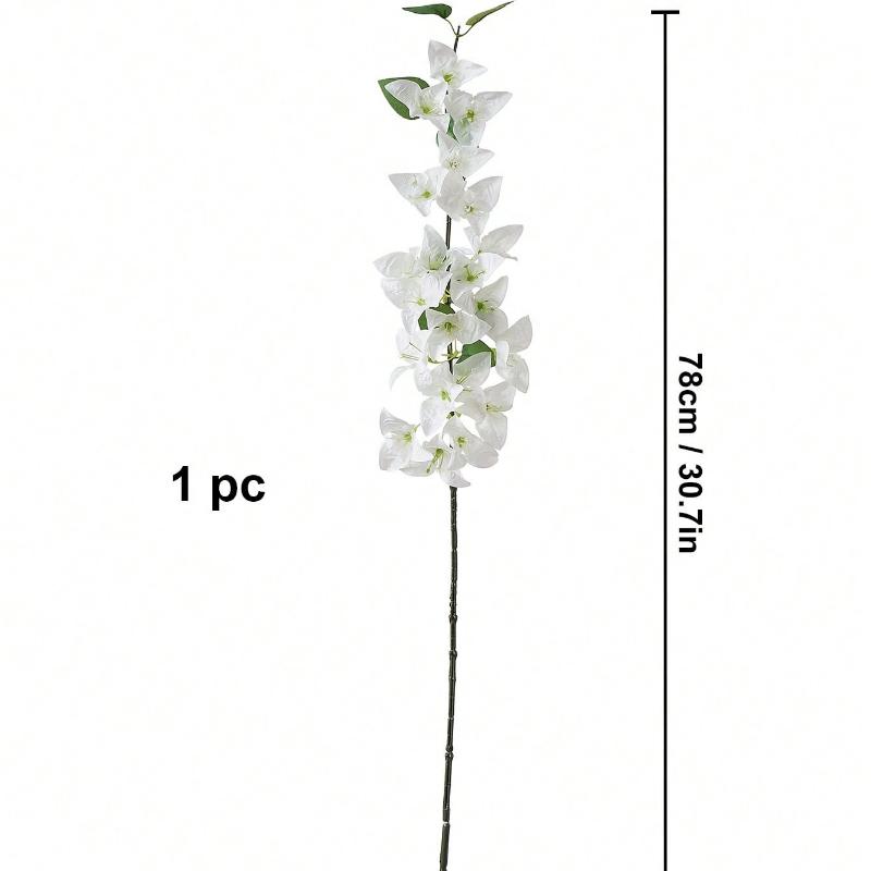 6pcs Artificial Flowers 31in Silk Bougainvillea Branches Faux Artificial Bougainvillea Floral Stems Long Plant Branches For Tall Vase Flower