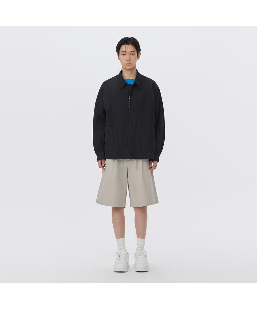 Keoseuuteommellou Gray Cotton Drawstring Shorts Cwpam26362Gyl