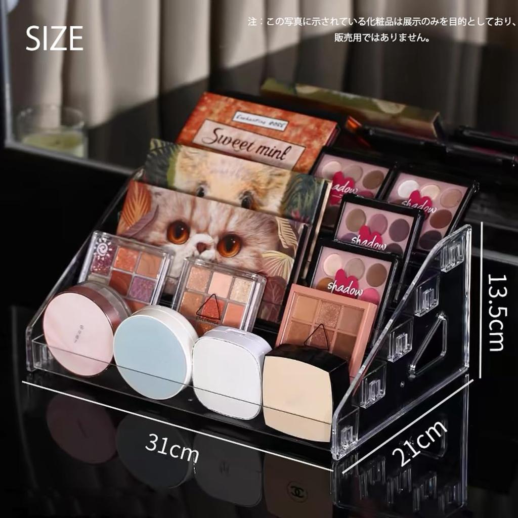 31cm Long Acrylic Display Case with Tiered Acrylic Convenient Large Clear Storage and Display Perfect for Displaying Small and Nail 0 5-tier, Casing.