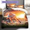 Erling Haaland Force Bedding Quilt Set Quilt Cover Pillowcase Home Decoration Birthday Gift (1 * Duvet Cover + 2 * Pillowcase, Without Core)