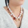 Trendy Pearl Multi-Element Pendant Necklace