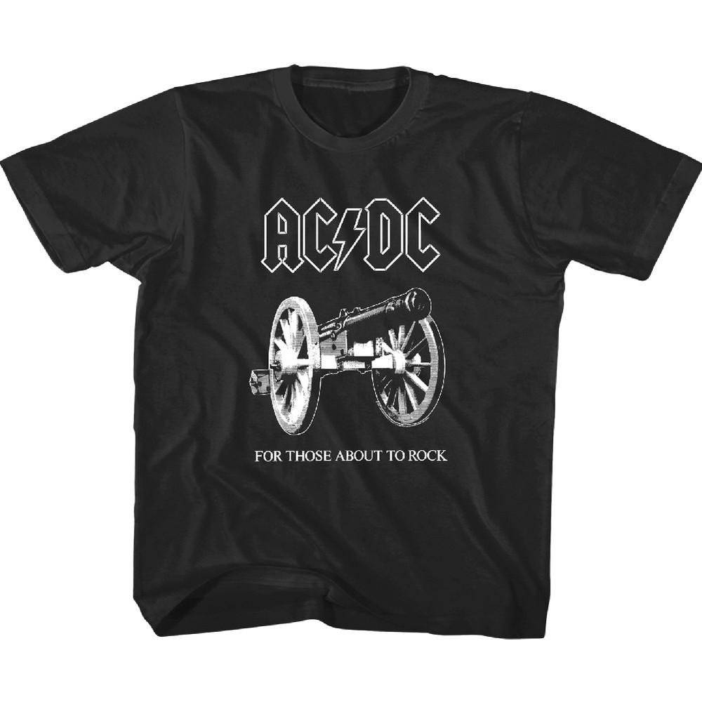 ACDC For Those About to Rock Cannon T Shirt Music Band Boys Girl Youth