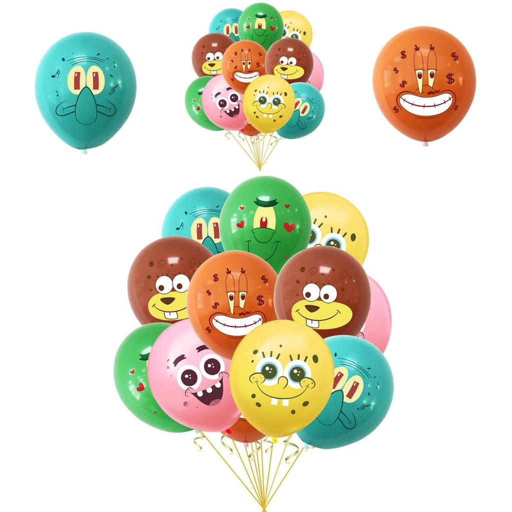 Adorable Spongebob Latex Balloons For Kids Birthday Party And Baby Shower Decorations