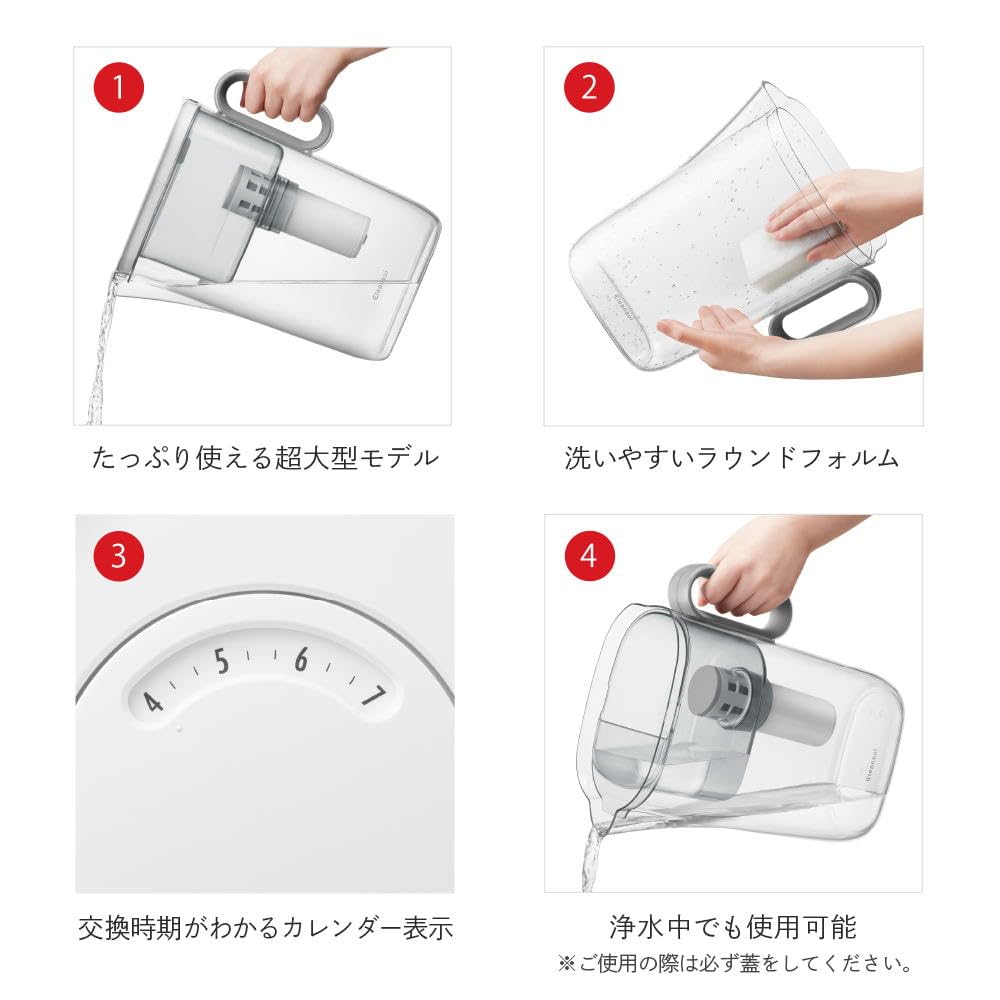 Cleansui Water Purifier Pot, 3.6L, CP518-GR