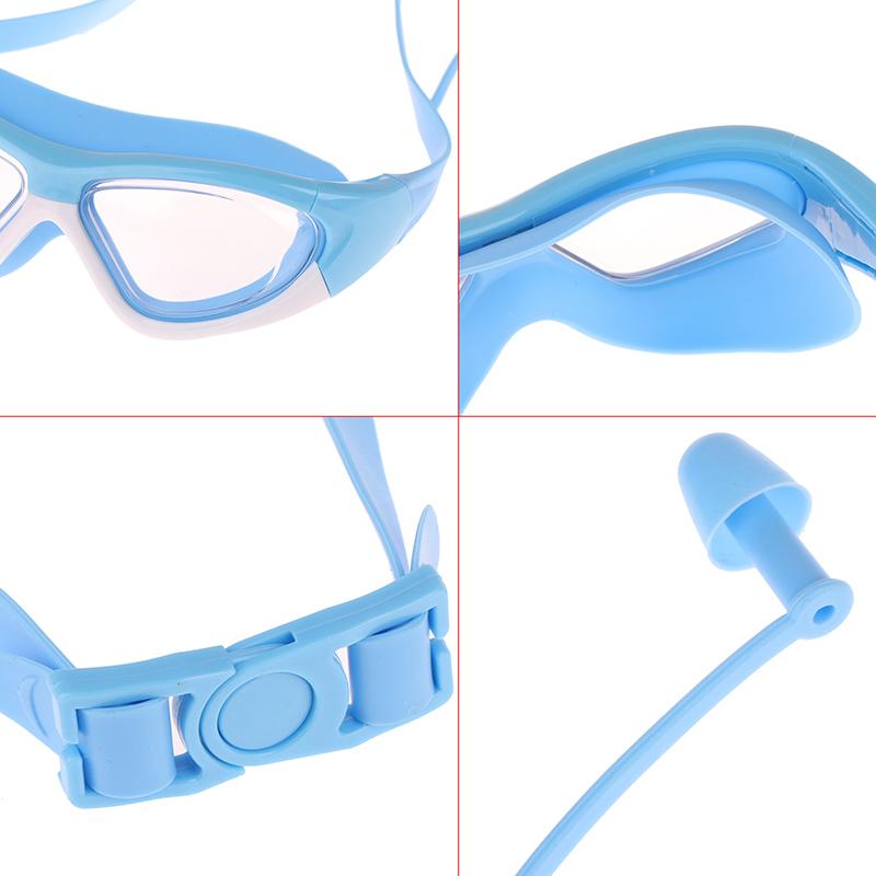 Hochauflösende Kinder-Schwimmbrillen für Jungen und Mädchen, Antibeschlag-Schwimmbrillen, Brillen mit großem Rahmen, Bequeme Silik
