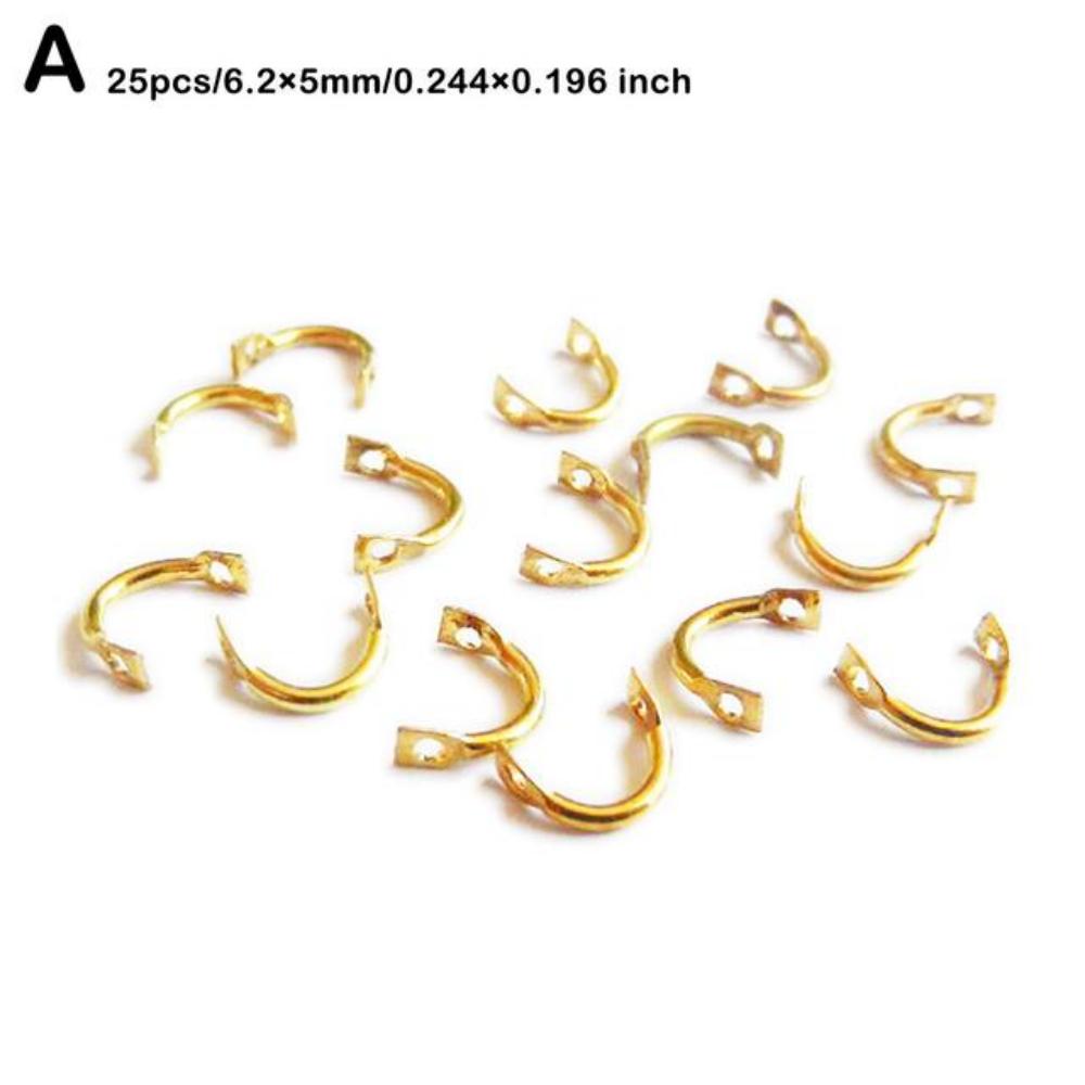 25 Pcs Brass Fishing Clevis Easy Spin Spinner Clevis Fishing Spoon Spinnerbait L