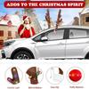 Car Antlers For Christmas LED Cute Party Supplies With Nose And Jingle Bells Christmas Car Decor For Travel Daily Special